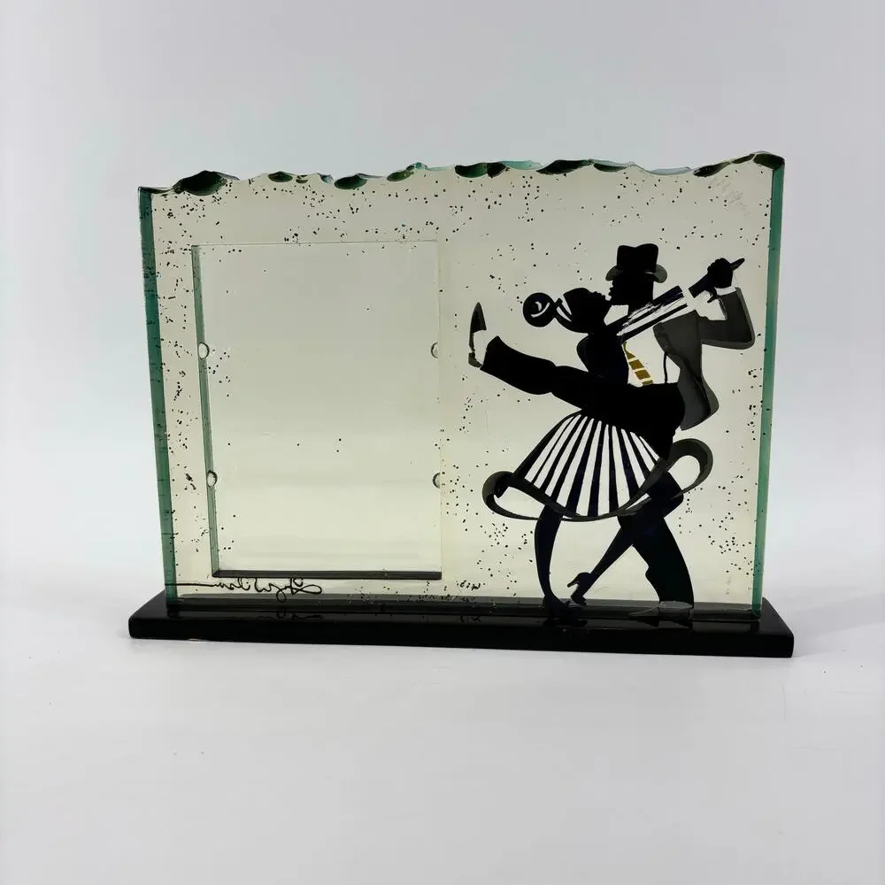 Rhythem by Ty Wilson Lindy Hop No. 6145 Picture Frame Dancers 3D Lucite